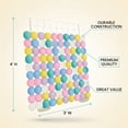 thumbnail image 2 of Amscan Balloon Grid Backdrop Kit Stand, Clear, 4-ft, 40-pk, 2 of 8
