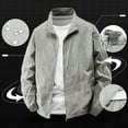 thumbnail image 2 of Kureaily Men's Casual Jackets For Everyday Wear Relaxed Fit Printed Zip Up Jacket With Stretch Fabric For All Seasons, 2 of 3