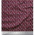 thumbnail image 1 of Soimoi Purple Rayon Fabric Mermaid & Dolphin Ocean Print Sewing Fabric Yard 42 Inch Wide, 1 of 3