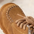 thumbnail image 5 of Miluxas Toddler Winter Snow Boots Boys Girls Cold Weather Baby Faux Fleece Soft Soles Warm Shoes (Infant/Toddler/) Khaki 2.5 Years, 5 of 9