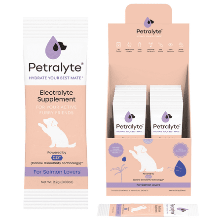 Petralyte Dog Electrolyte and Joint Supplement | For Salmon Lovers | 16 Packets