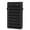 Black, variant on 67" Portable Clothes Closet Wardrobe with Non-woven Fabric and Hanging Rod Quick and Easy to Assemble Dark Brown