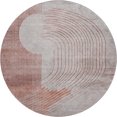 thumbnail image 2 of Addison Rugs Mayfield Premium Machine Washable Transitional Geometric Salmon Round Rug, 8' x 8', 2 of 6
