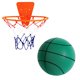 thumbnail image 1 of QTBIUQ Mute Ball - Juguete de baloncesto para interiores, pelota de esponja silenciosa, perfecta para usar en apartamentos, diseño apto para niños, mejora la coordinación mano-ojo, viene con marco de, 1 of 4