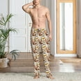 thumbnail image 2 of Fotbe Western Cowboy Pantalones de Pijama para Hombre, Pantalones de Dormir, Pantalones de Casa con Cintura Ajustable y Bolsillos-Small, 2 of 6