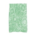 thumbnail image 2 of Simply Daisy, 16 x 25 Inch, Zentangle 4, Floral Print Kitchen Towel, Pink, 2 of 2