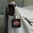 thumbnail image 3 of Visit Mars Before the Humans Ruin It Red Planet Funny Humor Stainless Steel 1oz Mini Flask Key Chain, 3 of 4