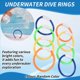 thumbnail image 5 of 8 Piezas Anillos de Buceo Juguetes para la Piscina, Coloridos Anillos de Piscina para Niños, Entrenamiento Subacuático, Juguete de Anillo de Buceo para Piscina para Niños, 5 of 5