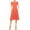 Dusty Rose, variant on Moa Collection Women's A-Line Dress Puff Sleeves and Keyhole Front Casual Chic with Side Pock