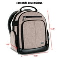 thumbnail image 4 of USA Gear Digital Camera Backpack (Brown) with Customizable Accessory Dividers, Weather Resistant Bottom, Comfortable Back Support, 4 of 9