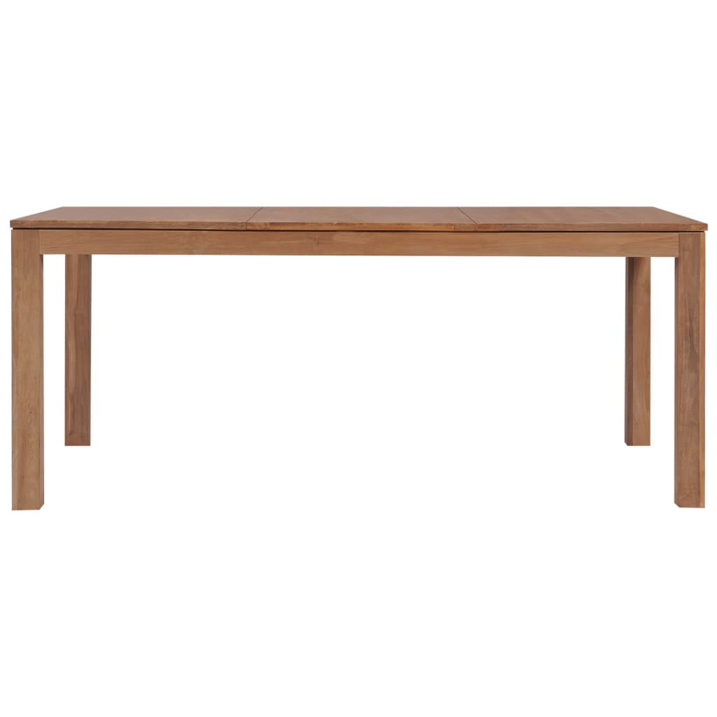vidaXL Solid Teak Wood Dining Table Natural Finish Home Kitchen Multi Sizes 