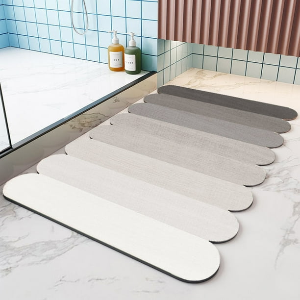 Fiudx Liquidación De Ofertas Flash Alfombra De Baño- Súper Absorbente De Secado Rápido- Respaldo De Goma Antideslizante -Alfombrillas De Baño Lavables- Alfombra De Ducha Para Delante De La Bañera-Cua