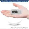 thumbnail image 4 of 3d Pedometer For Walking, Simple Walking Step Counter With Clip And Strap, Daily Target Monitor, Exercise Time For Men Women Kids Seniors, 4 of 5