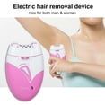thumbnail image 1 of Épilateur Électrique Compatible avec Roues, Rasoir Mâle et Femelle, Épilateur rechargeable USB, Réglage à Deux Vitesses avec Éclairage, rose Rouge_Perfect Gift, 1 of 4