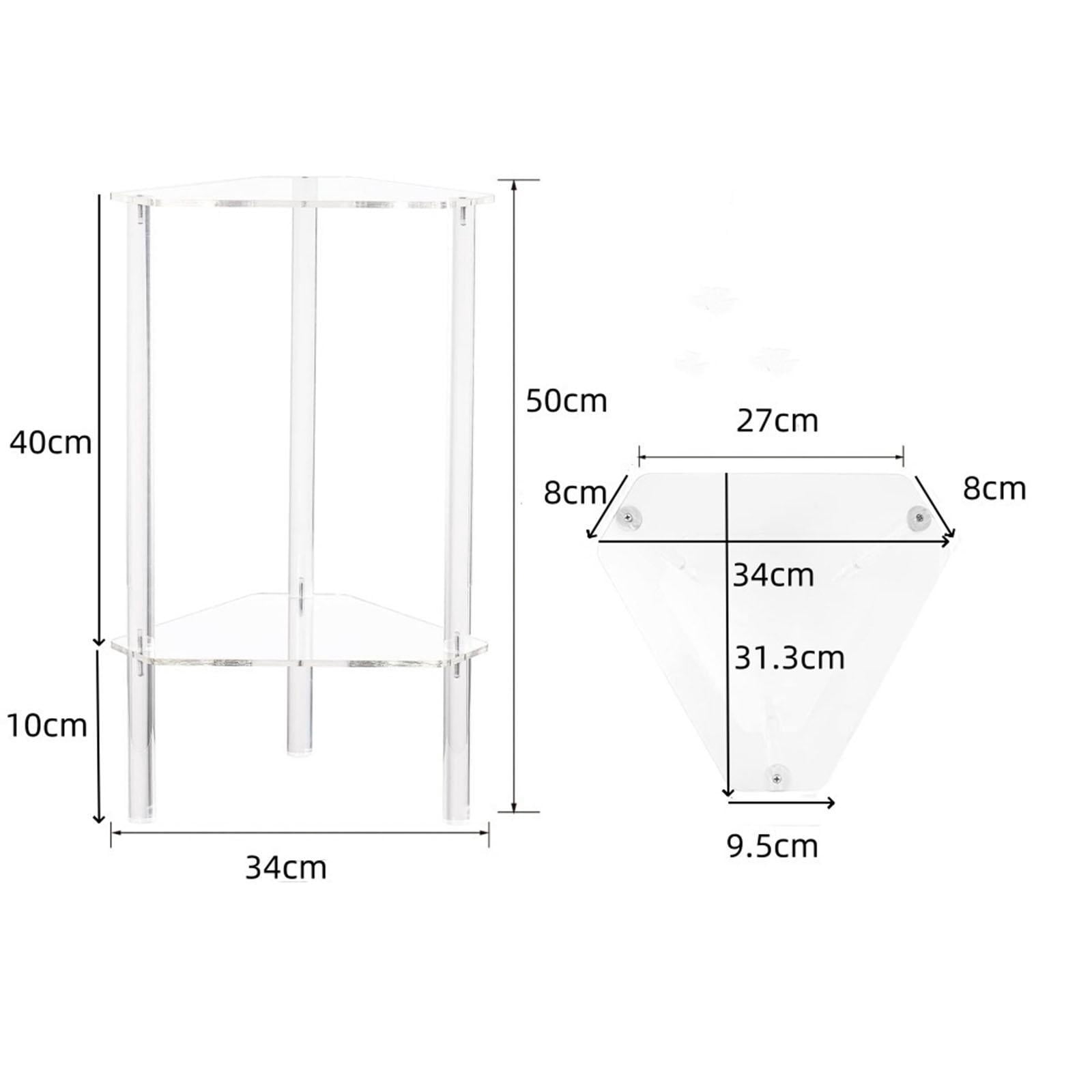 EHJRE Desktop Aquarium Tank Small Fish Bowl Transparent Acrylic Table Clear Container Modern Design Suitable for Bedroom Office Living Room Decoration