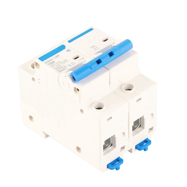 Interruptor de Fuga DZ47, 125 2P, 80 O 100 O 125A DISYUNTOR EN MINIATura, Tiempo de Respesta Rápido Con Rendimiento Estay, material Retardante de Llama, 3 modos, adecuado para