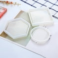 thumbnail image 4 of Round/Square/Hexagon Tea Saucer Silicone Mold Flower Pot Tray Mould DIY Tool, 4 of 8