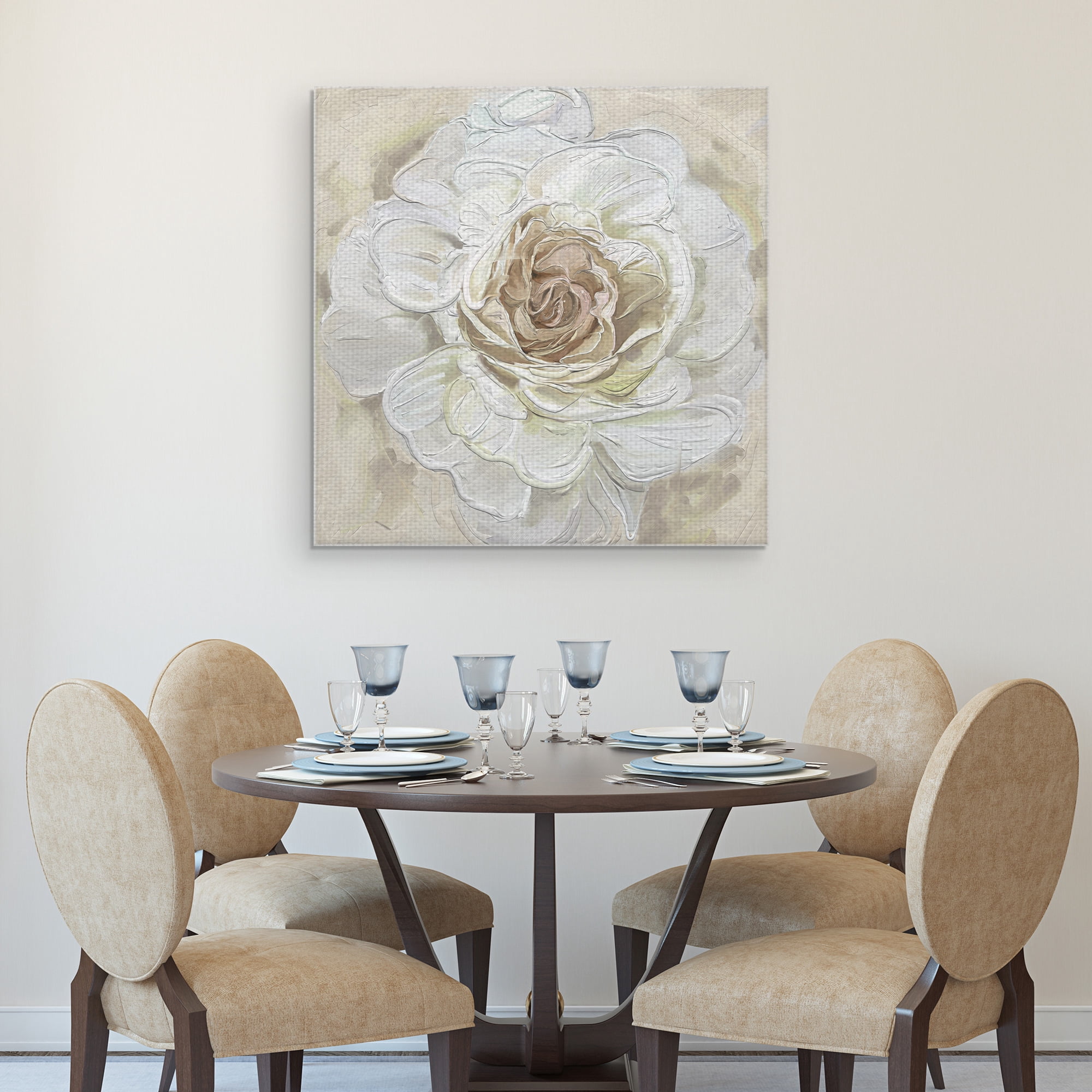 Masterpiece Art Gallery Radiant Rose Gold By Studio Arts Canvas Art Print 30" x 30"