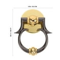thumbnail image 2 of HAMPPLIES 1Set Door Knocker Zinc Alloy Security Knocker Minimalist European Style Entrance Decoration, 2 of 6