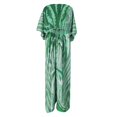 thumbnail image 4 of Robe Maxi Femme Longue Vacances Bohème à Imprimé Cachemire Fendue Rayée Dames Été, 4 of 6