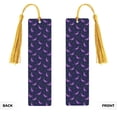 thumbnail image 2 of Kdxio Eggplant Print Metal Tassel Bookmarks,Perfect Gift for Art Lovers and Bookworms Metal Bookmarks for Women, 2 of 8