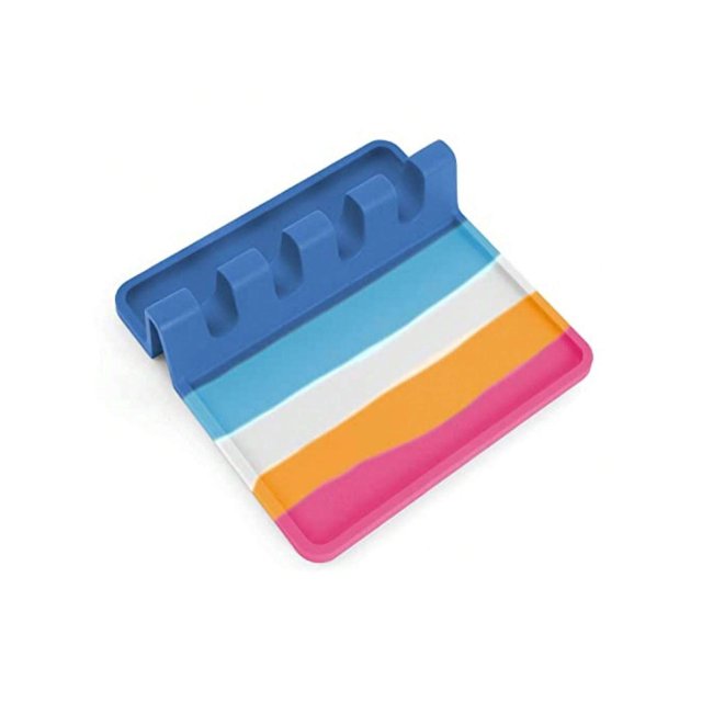 Silicone Utensil Rest With Drip Pad