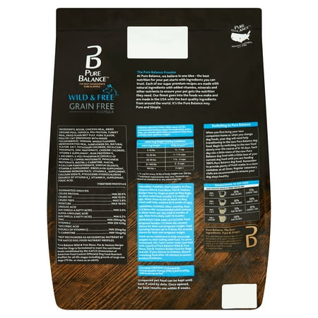 Pure Balance Wild Free Grain Free Formula Bison Pea Venison Recipe Food For Dogs 11 Lb Best Pure Balance Dry Dog Food