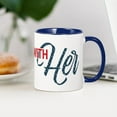 thumbnail image 4 of CafePress - Hillary Clinton I'm With Her Mug - 11 oz Ceramic Mug - Novelty Coffee Tea Cup, 4 of 6