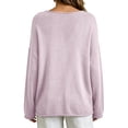 thumbnail image 5 of Sweaters for Women Oversized Crewneck Long Sleeve Chunky Knit Pullover Sweaters Tops Trendy Fall Outfits, 5 of 7