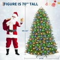 thumbnail image 2 of CABIHOME Pre-lit Artificial Christmas Tree, Premium Spruce Full-Tree Design Featuring 450 Lights and Metal Stand, Hinged Structure for Top Choice for Holiday Decorations, 2 of 7
