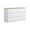 White+Beige, variant on Demi Bonn 6 Drawer Double Dresser, Modern 6 Chest of Drawers with Deep Drawers, Wide Storage Organizer Cabinet for Living Room, Green