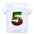 thumbnail image 3 of Camiseta con estampado de juego Mc para niños de 2 a 14 años, divertida camiseta de dibujos animados con números de cumpleaños, regalo para bebés, camisetas de algodón para niñas, 3 of 5