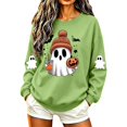 thumbnail image 4 of VKOYWKM Fall Halloween Sweatshirts for Women Ghost Graphic Sweatshirts Oversized Long Sleeve Crew Neck Pullover Holiday Party Sweatshirt, 4 of 6