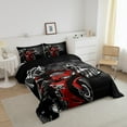 thumbnail image 3 of Erosebridal Motorcyclist Comforter Sets,Racing Flag Comforters & Duvets,Dirt Bike Decor,Reversible,Breathable,2pcs, 3 of 7