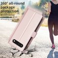 thumbnail image 6 of Zipper Wallet Case for Google Pixel 7 Wrist Hand Strap Case, Premium PU Leather Flip Folio Cover with Card Slots Kickstand Magnetic Clasp Case for Google Pixel 7,Gold, 6 of 6