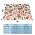 thumbnail image 4 of XMXT Flannel Throw Blanket for Couch, Vintage Sugar Men Bed Sofa Decor Blankets for Home Bedroom, 40 x 30 inches, 4 of 9