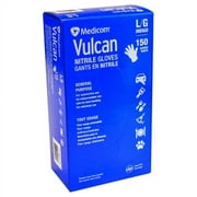 Medicom Vulcan Nitrile Gloves, 150 Count Large