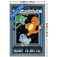 thumbnail image 3 of Pokémon - Kanto Starters Ready to Battle Wall Poster, 14.725" x 22.375" Framed, 3 of 5