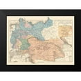 thumbnail image 2 of Drioux 24x18 Black Modern Framed Museum Art Print Titled - Europe German Empire Austria Hungary - Drioux 1882, 2 of 5