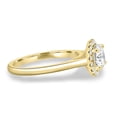 thumbnail image 4 of ESTE ORIGIN 2.00Ct Round Cut Moissanite Halo Solitaire Engagement Ring – Cathedral Setting in 10K Yellow Gold for Women, 4 of 7