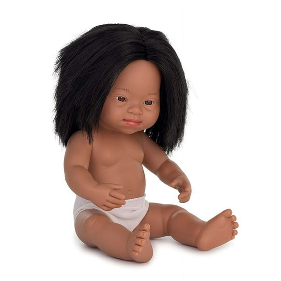 MINILAND EDUCATIONAL 15IN DOLL DOWN SYNDROME HISPANC GRL