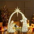 thumbnail image 2 of Recaceik Lighted Outdoor Nativity Scene for Christmas Decor, 3.8ft Outdoor Nativity Display Set Yard Decoration W/280 Warm Lights, 2 of 5