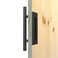 thumbnail image 2 of DOLITY 12" Sliding Barn Door Handle Cast Iron Pull Gate Cabinet Door Knob- Black, 2 of 9