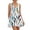 White, variant on WTOBBY Women's Spring Summer Floral Print Casual Dress V-Neck Sleeveless with Button Front for Outdoor Activities and Park Visits,BeigeL