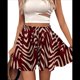 thumbnail image 2 of Pantalones Cortos Holgados para Playa, Vacaciones, Verano, Cintura Alta, Pierna , Informales, Elegantes Rojo XL, 2 of 8