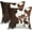 Cowhide, variant on Western Cow Print Pillow Covers 2 Pcs Brown Cowhide Throw Pillows Cover 18x18 inch Rustic Country Decorative Soft Farm Animal Skin Pillow Case for Home Couch Bed Sofa Decor