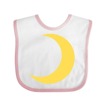 

Inktastic Cute Yellow Moon Gift Baby Boy or Baby Girl Bib