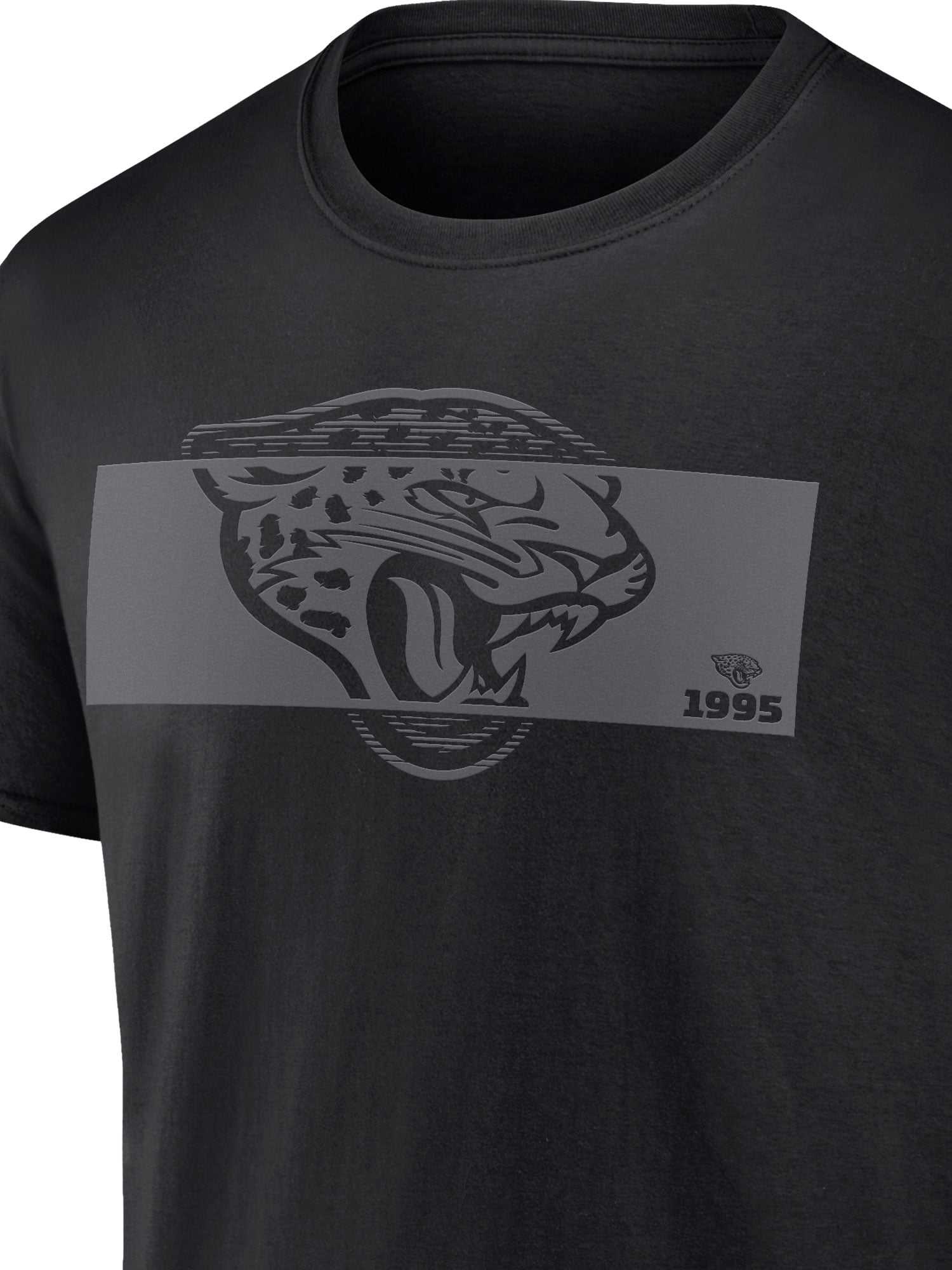 NFL Jacksonville Jaguars Men's Cotton Black Short Sleeve T-Shirt