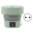 thumbnail image 1 of Mini Electric Washer, Portable Folding Washing Machine 6L 12V 100-240V  For Underwear Green EU Plug, 1 of 8