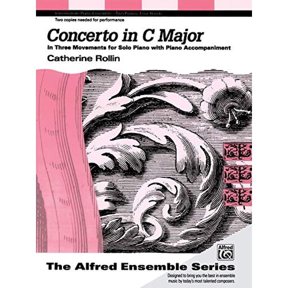 Pre-Owned Alfred Ensemble: Concerto in C Major: In Three Movements for Solo Piano with Piano Accompaniment, Sheet (Other)